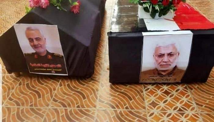 وصول جثمان سليماني ورفاقه الى طهران