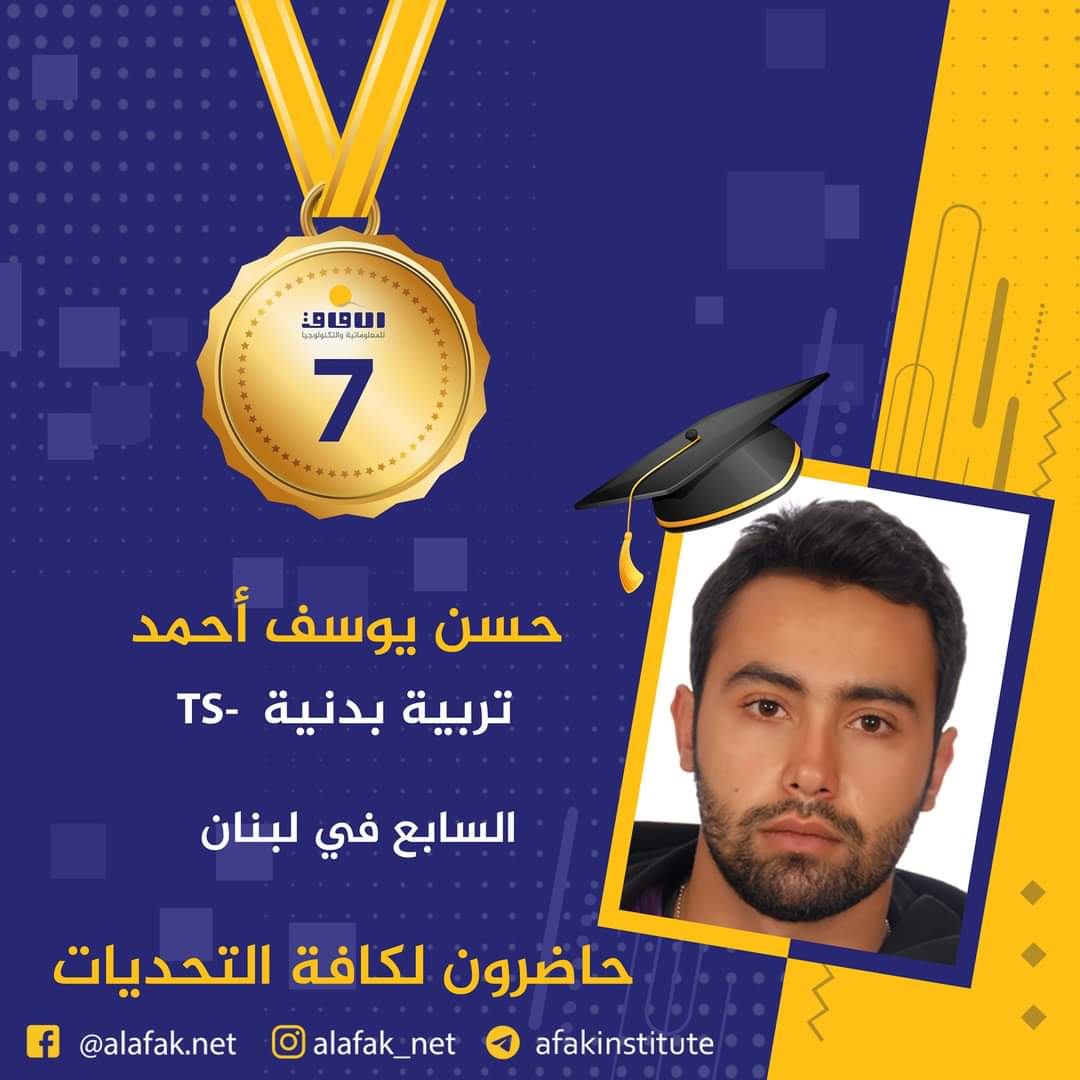 وسام التميز والميدالية الذهبية  المراتب العشر الأول في لبنان #معاهد_الآفاق_للمعلوماتية_والتكنولوجيا #حيث_تكون_الشمس #حاضرون_لكافة_التحديات #الآفاق_عنا