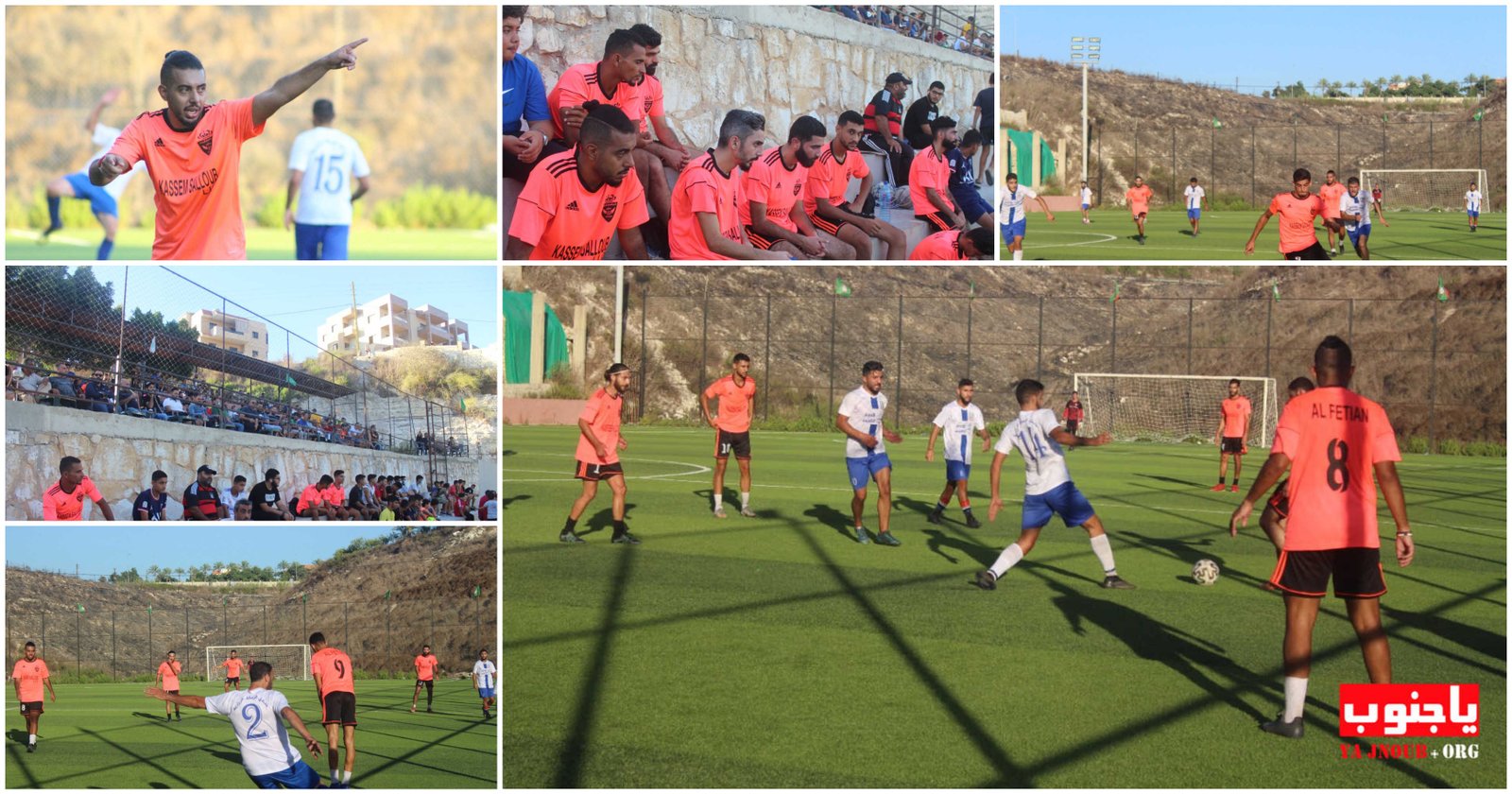 مباراة كرة قدم ضمن المهرجان الرياضي الذي يقيمه نادي السلام السكسكية في ملعب الإمام الصدر في البلدة