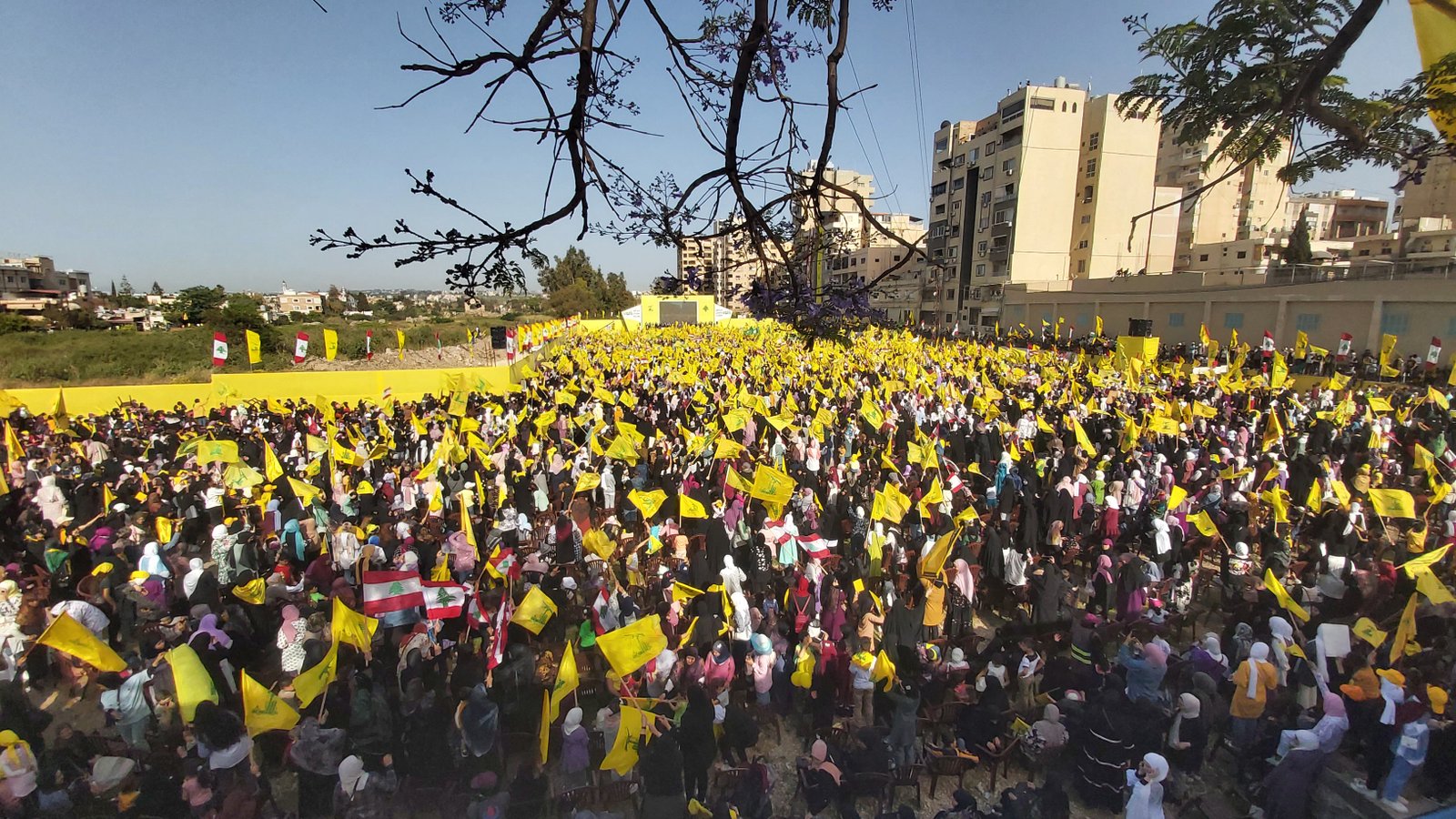 بالصور المهرجان الإنتخابي الذي اقامه حزب الله اليوم في صور _ تصوير وسام حسن موقع يا جنوب.أورغ ٢٠٢٢