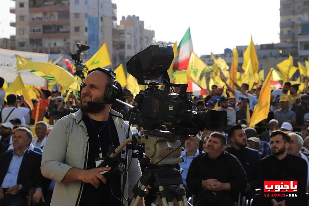 بالصور المهرجان الإنتخابي الذي اقامه حزب الله اليوم في صور _ تصوير وسام حسن موقع يا جنوب.أورغ ٢٠٢٢