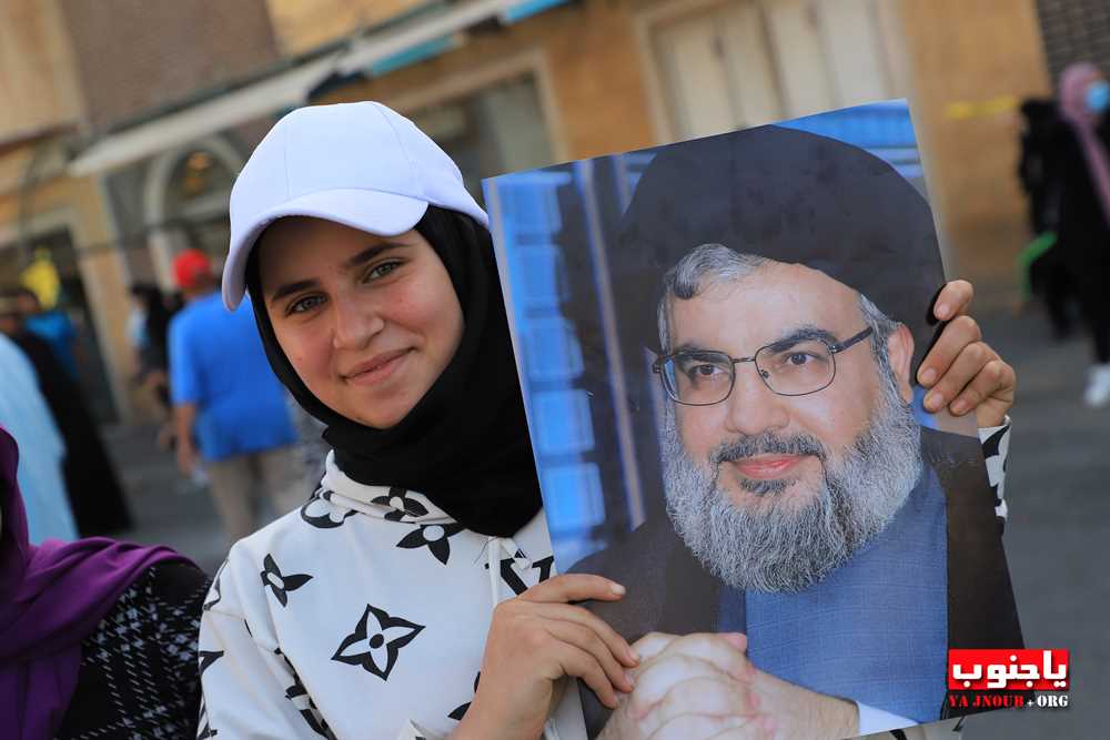 بالصور المهرجان الإنتخابي الذي اقامه حزب الله اليوم في صور _ تصوير وسام حسن موقع يا جنوب.أورغ ٢٠٢٢