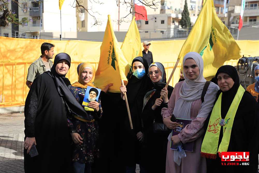بالصور المهرجان الإنتخابي الذي اقامه حزب الله اليوم في صور _ تصوير وسام حسن موقع يا جنوب.أورغ ٢٠٢٢