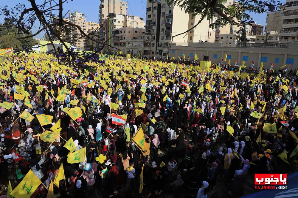 بالصور المهرجان الإنتخابي الذي اقامه حزب الله اليوم في صور _ تصوير وسام حسن موقع يا جنوب.أورغ ٢٠٢٢