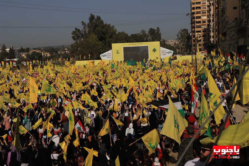 بالصور المهرجان الإنتخابي الذي اقامه حزب الله اليوم في صور _ تصوير وسام حسن موقع يا جنوب.أورغ ٢٠٢٢