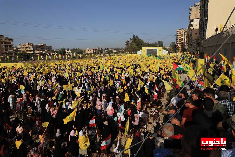 بالصور المهرجان الإنتخابي الذي اقامه حزب الله اليوم في صور _ تصوير وسام حسن موقع يا جنوب.أورغ ٢٠٢٢