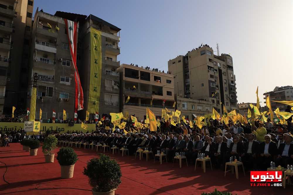 بالصور المهرجان الإنتخابي الذي اقامه حزب الله اليوم في صور _ تصوير وسام حسن موقع يا جنوب.أورغ ٢٠٢٢. مجموعة صور رقم ٢