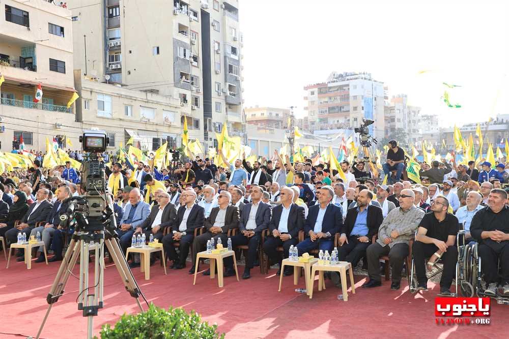 بالصور المهرجان الإنتخابي الذي اقامه حزب الله اليوم في صور _ تصوير وسام حسن موقع يا جنوب.أورغ ٢٠٢٢. مجموعة صور رقم ٢