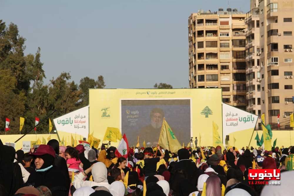 بالصور المهرجان الإنتخابي الذي اقامه حزب الله اليوم في صور _ تصوير حوراء مغنية  موقع يا جنوب.أورغ ٢٠٢٢. مجموعة صور رقم ٣