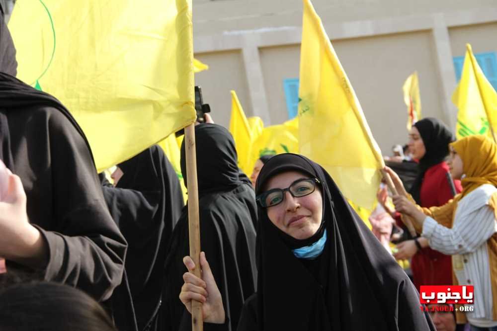 بالصور المهرجان الإنتخابي الذي اقامه حزب الله اليوم في صور _ تصوير حوراء مغنية  موقع يا جنوب.أورغ ٢٠٢٢. مجموعة صور رقم ٣