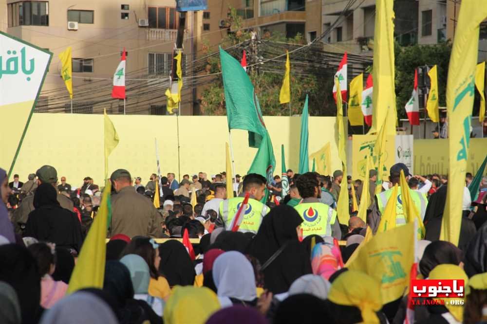 بالصور المهرجان الإنتخابي الذي اقامه حزب الله اليوم في صور _ تصوير حوراء مغنية موقع يا جنوب.أورغ ٢٠٢٢. مجموعة صور رقم ٤