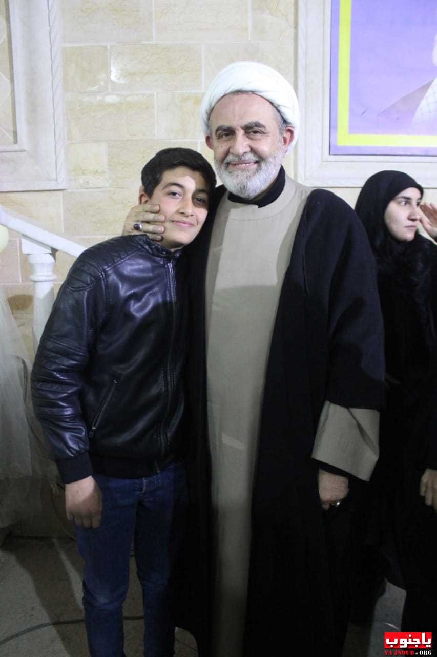 حفل تكليف ومولد بمناسبة ولادة السيدة الزهراء عليها في مجمع أبي الفضل العباس عليه السلام في بلدة عدلون