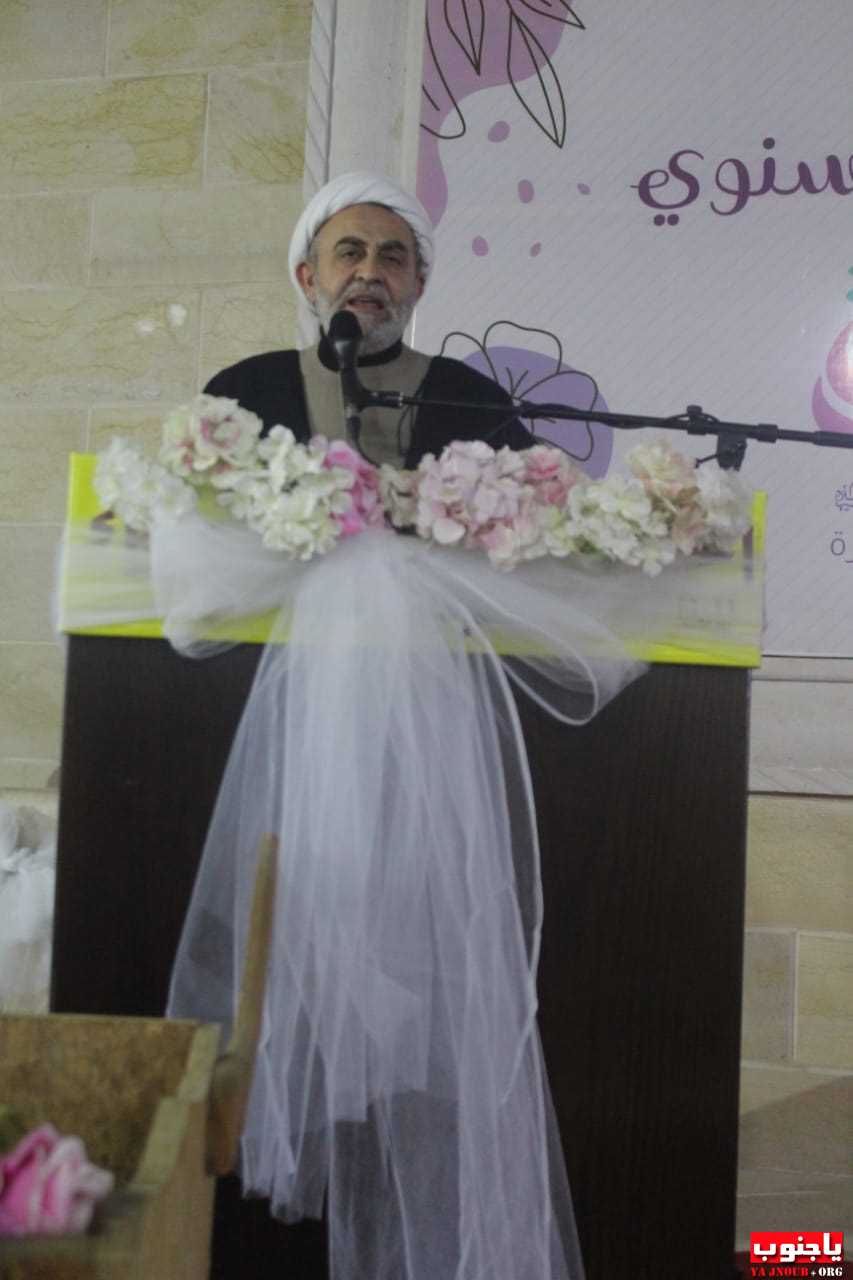 حفل تكليف ومولد بمناسبة ولادة السيدة الزهراء عليها في مجمع أبي الفضل العباس عليه السلام في بلدة عدلون