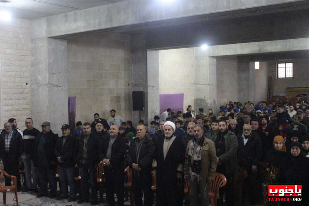 حفل تكليف ومولد بمناسبة ولادة السيدة الزهراء عليها في مجمع أبي الفضل العباس عليه السلام في بلدة عدلون