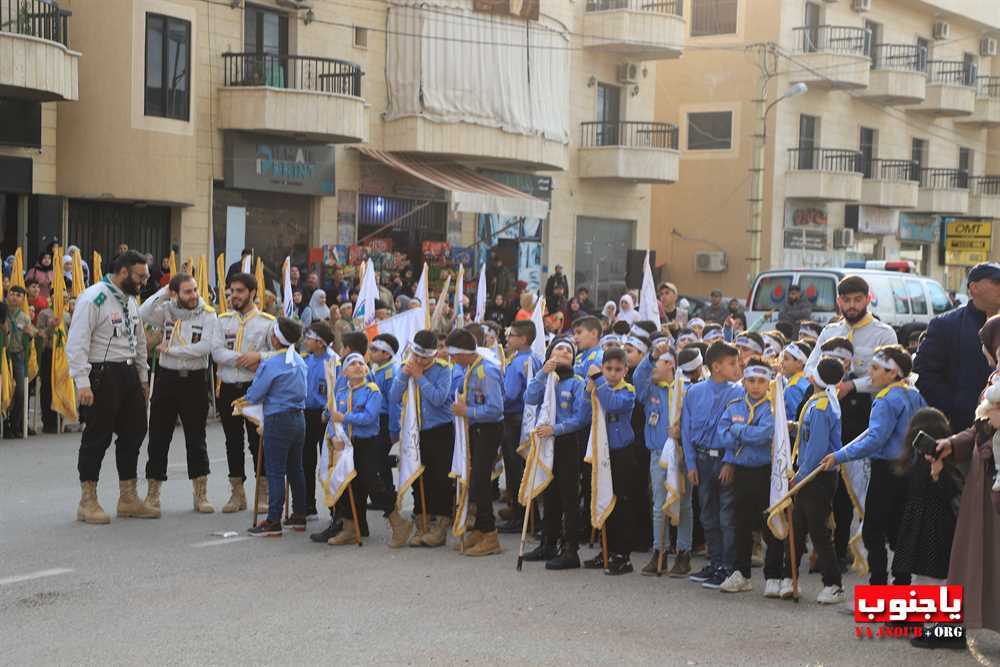   طيردبا : بالصور مسيرة كشفية و عرض رابيل 