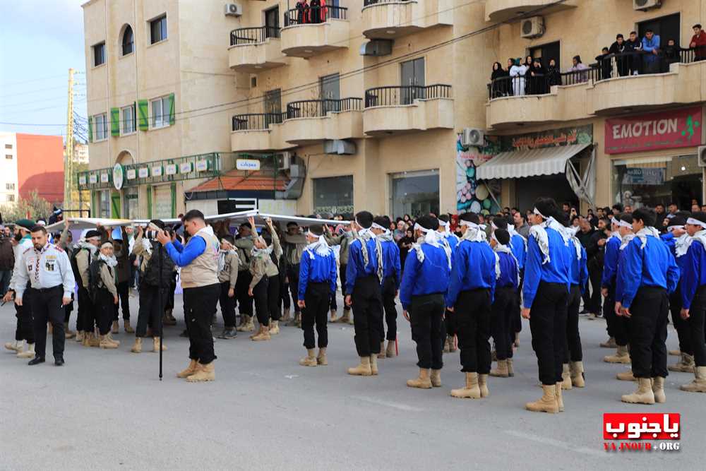   طيردبا : بالصور مسيرة كشفية و عرض رابيل 