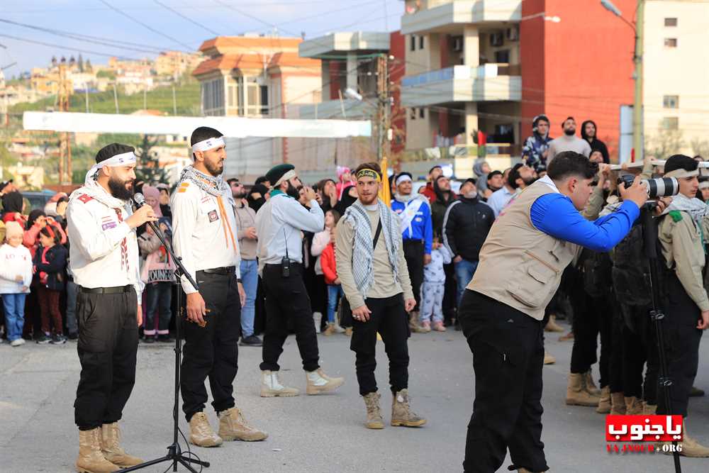   طيردبا : بالصور مسيرة كشفية و عرض رابيل 