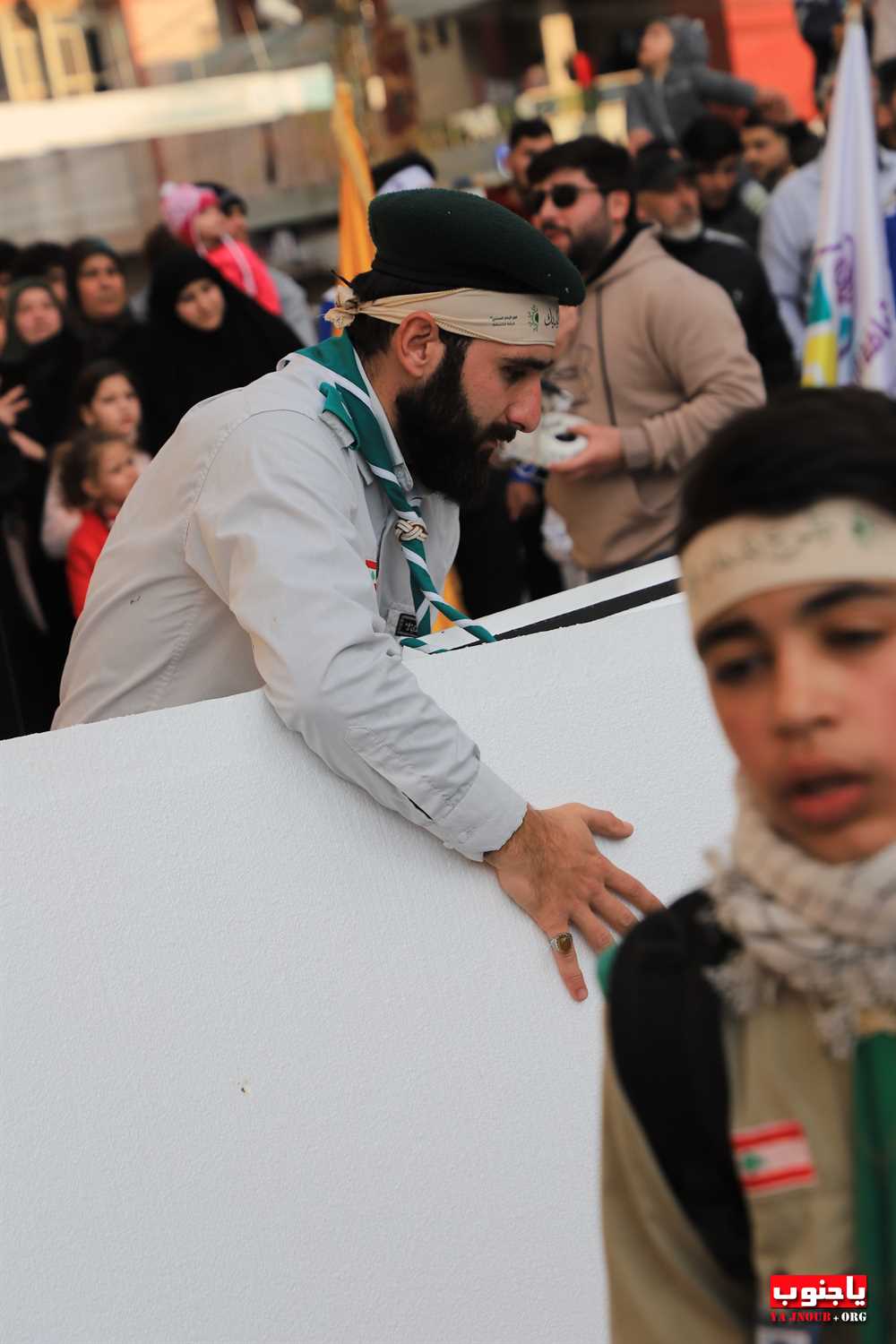   طيردبا : بالصور مسيرة كشفية و عرض رابيل 