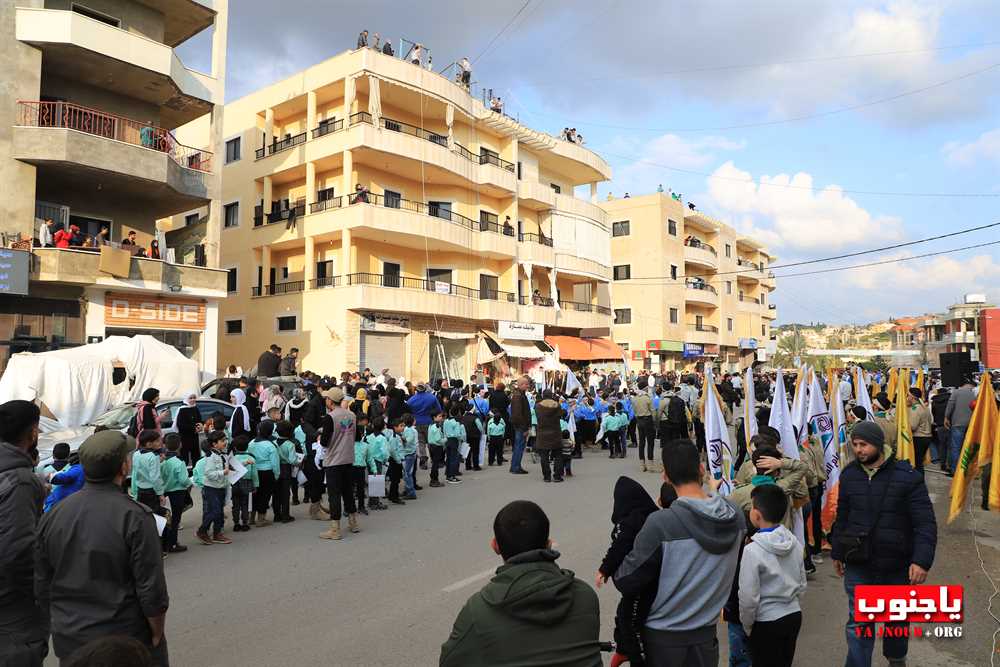   طيردبا : بالصور مسيرة كشفية و عرض رابيل 