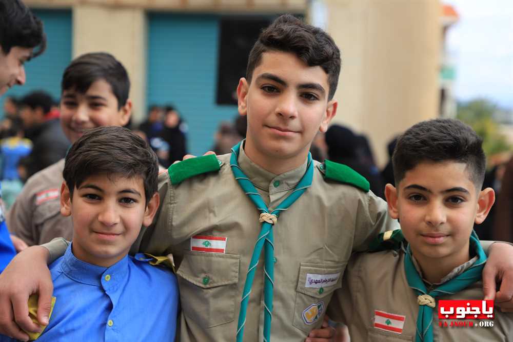   طيردبا : بالصور مسيرة كشفية و عرض رابيل 