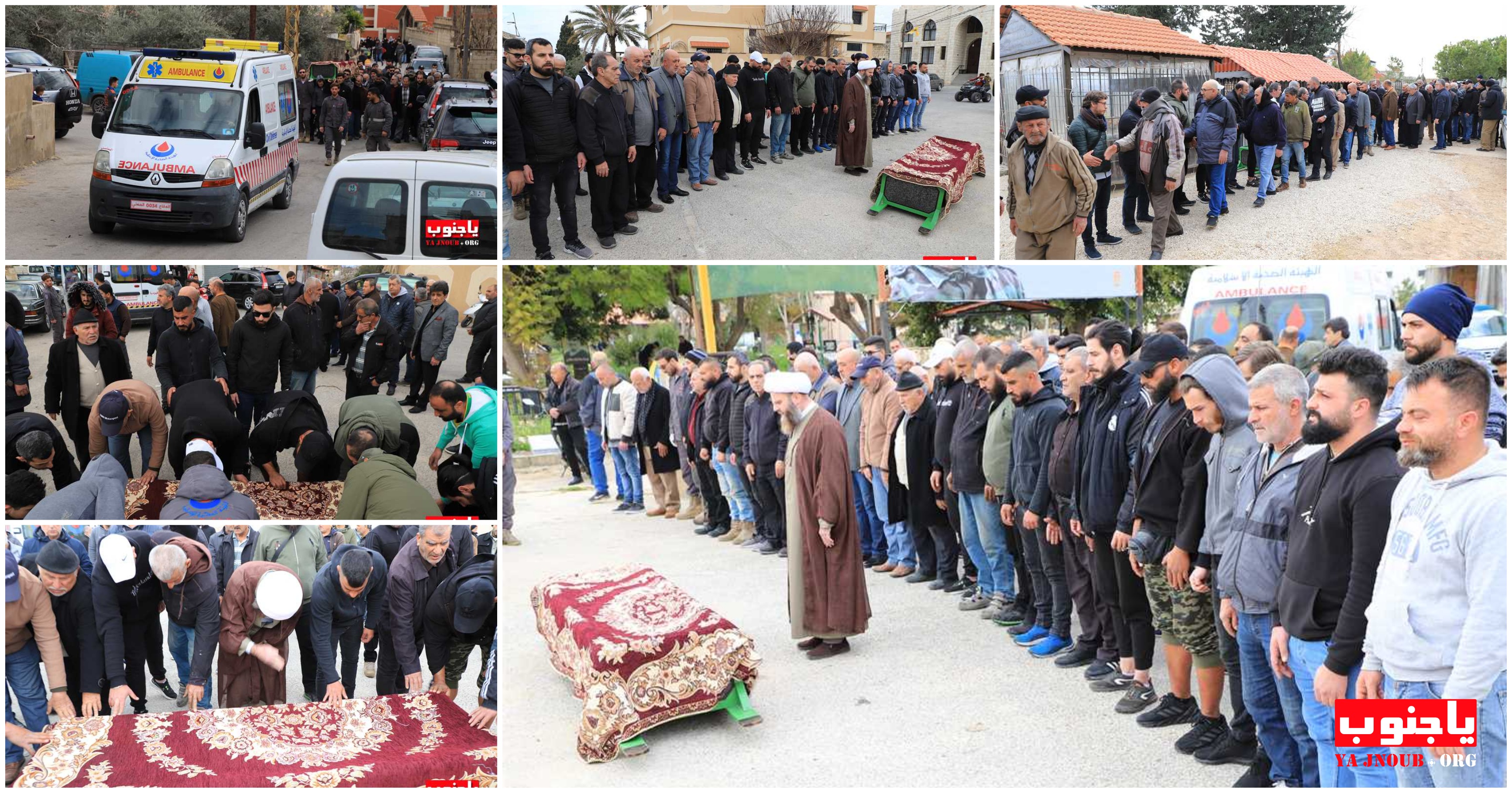  بلدة طيردبا الجنوبية شيعت الفقيدة الغالية  المرحومة الحاجة مواهب كساب طراد الى مثواها الأخير 