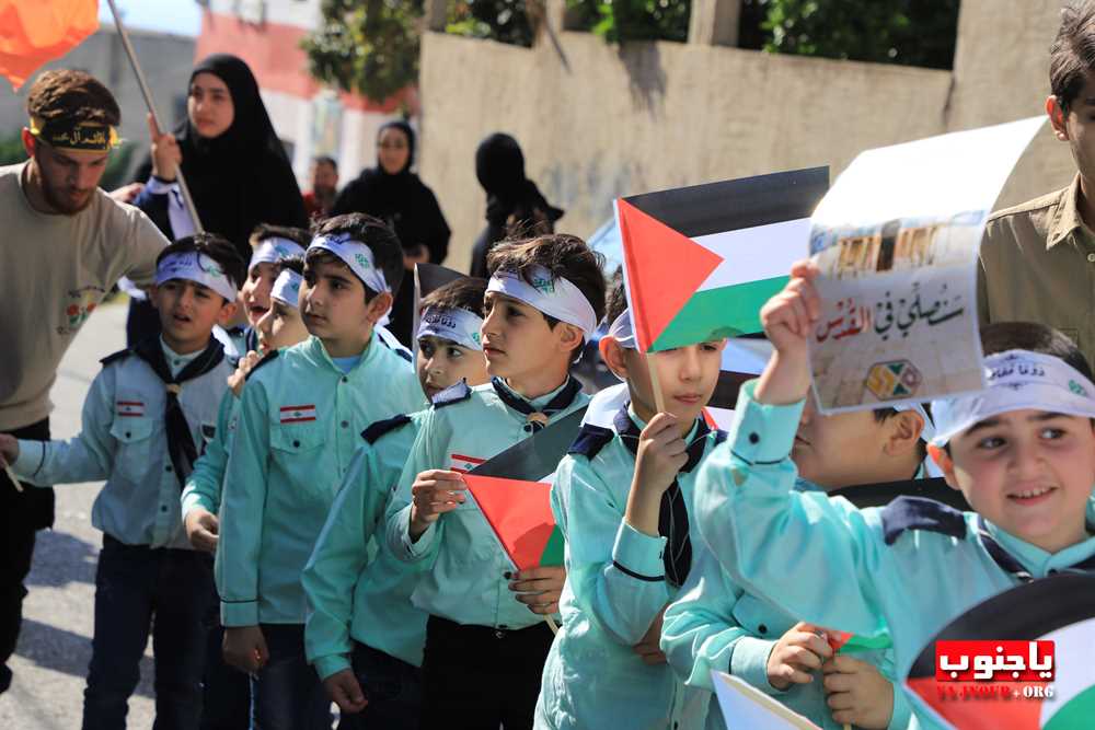 طيردبا : مسيرة كشفية بمناسبة يوم القدس 