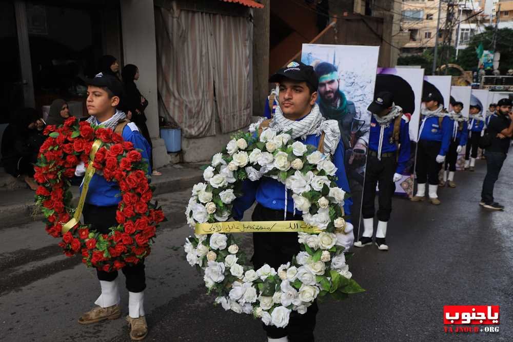 تشييع حاشد للشهيد حسين المصري في بلدة البرج الشمالي الجنوبية 