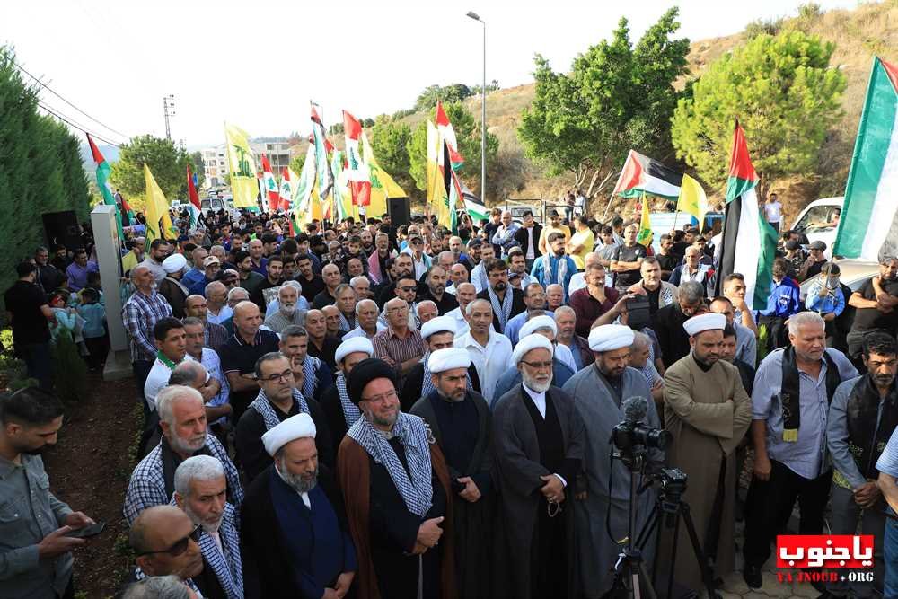 الوقفة التضامنية مع غزة في بلدة طيردبا الجنوبية 