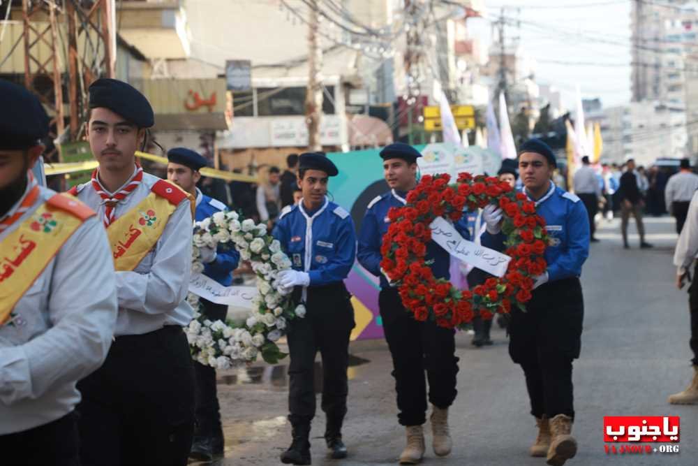  بحضور حاشد مدينة صور شيعت الشهيد المجاهد رضوان علي حمودي الى مثواه الأخير 