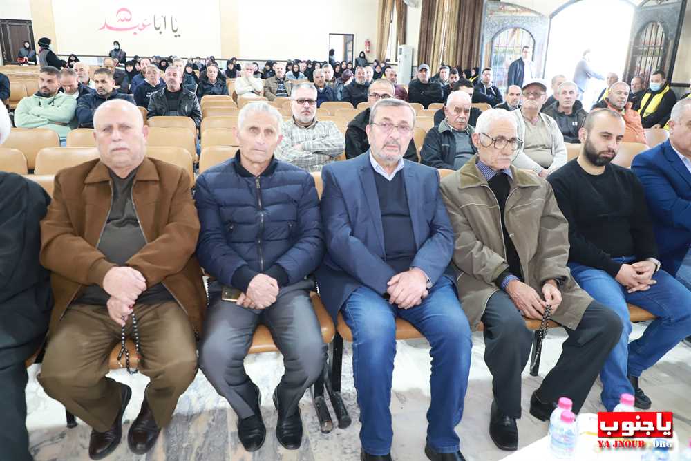 طيردبا : حفل تكريمي بمناسبة مرور اسبوع على رحيل فقيد الشباب الغالي المظلوم فؤاد محمد مغنية في حسينية السيدة زينب ع 