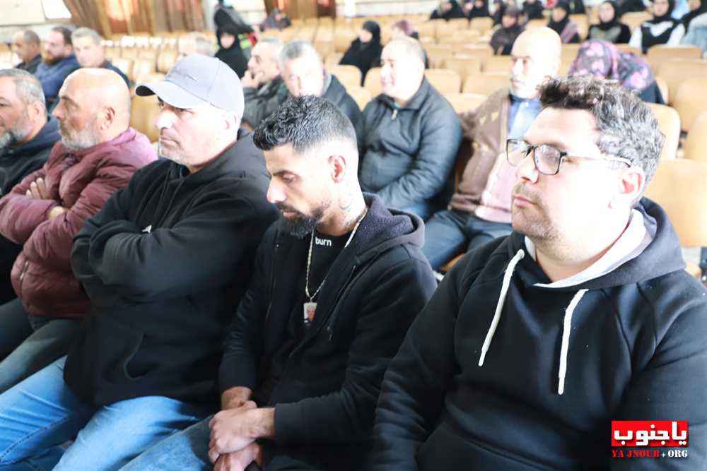 طيردبا : حفل تكريمي بمناسبة مرور اسبوع على رحيل فقيد الشباب الغالي المظلوم فؤاد محمد مغنية في حسينية السيدة زينب ع 
