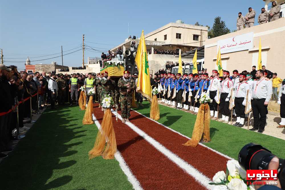 بالصور : تشييع الشهيد عباس أحمد خليل في بلدة السماعية الجنوبية 