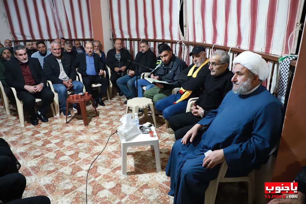 بلدة السماعية الجنوبية : مجلس عزاء حسيني عن روح السعيد عباس احمد خليل في دارة العائلة 