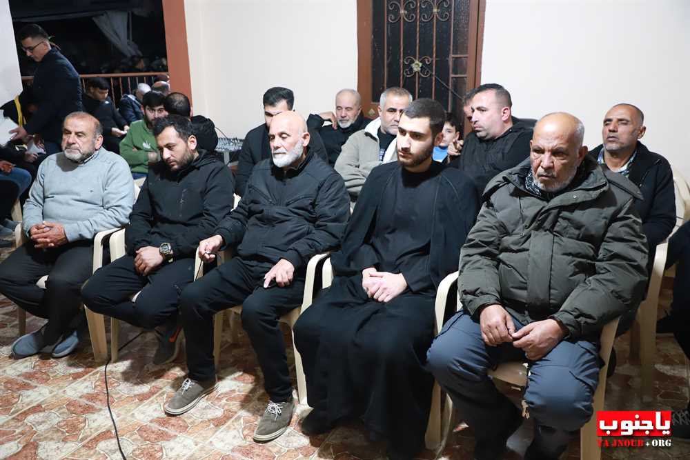 بلدة السماعية الجنوبية : مجلس عزاء حسيني عن روح السعيد عباس احمد خليل في دارة العائلة 