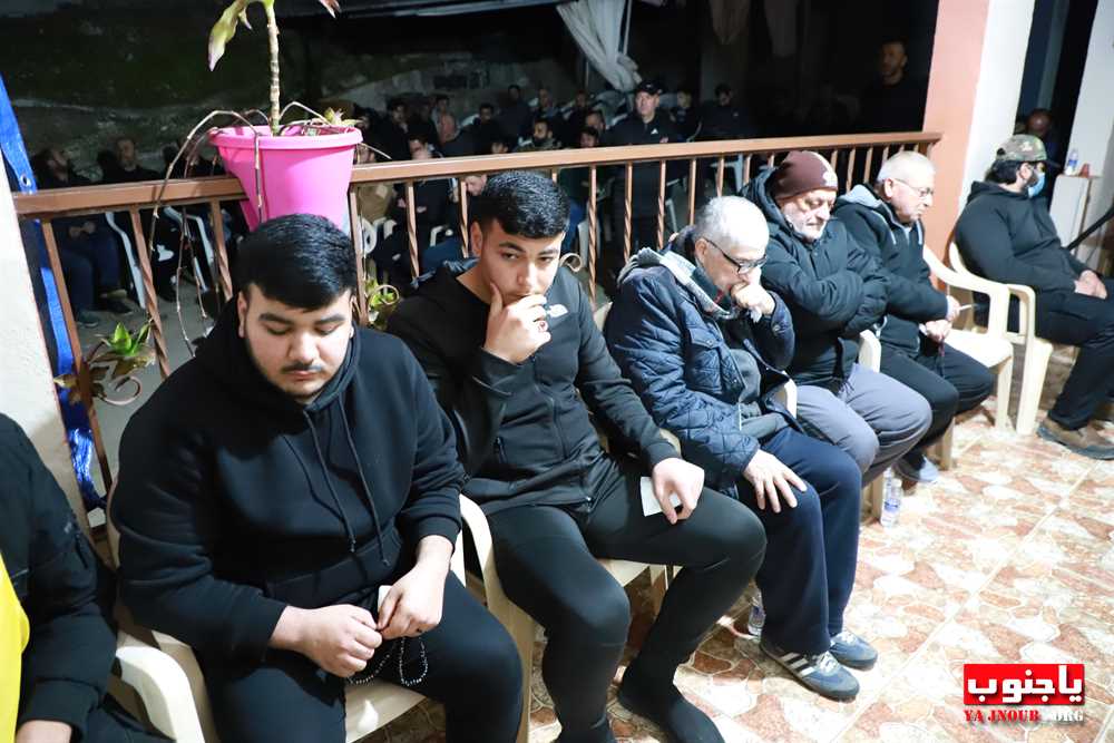 بلدة السماعية الجنوبية : مجلس عزاء حسيني عن روح السعيد عباس احمد خليل في دارة العائلة 