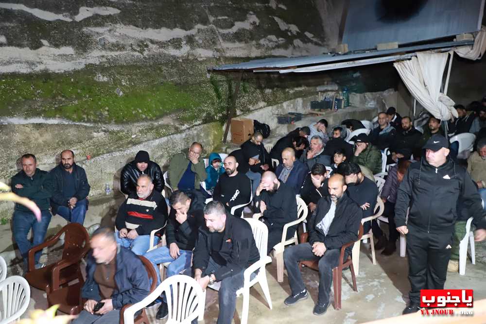 بلدة السماعية الجنوبية : مجلس عزاء حسيني عن روح السعيد عباس احمد خليل في دارة العائلة 