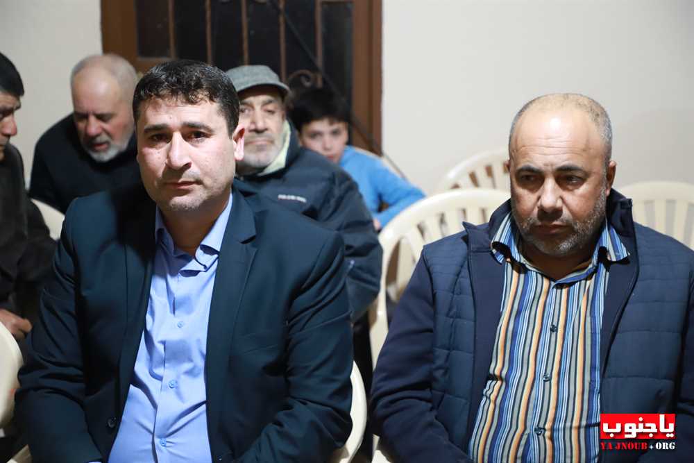 بلدة السماعية الجنوبية : مجلس عزاء حسيني عن روح السعيد عباس احمد خليل في دارة العائلة 