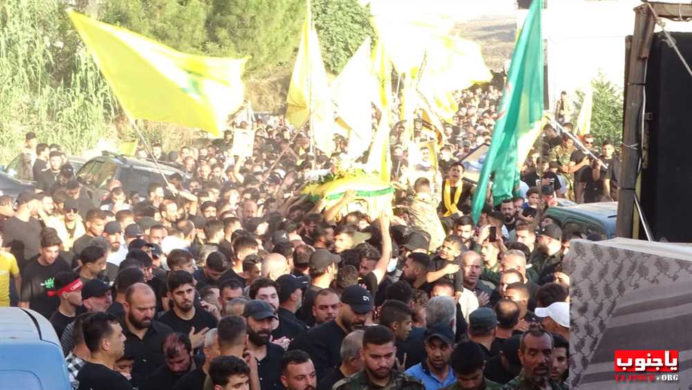 لقطات مصورة من تشييع الشهيد جهاد أحمد حايك