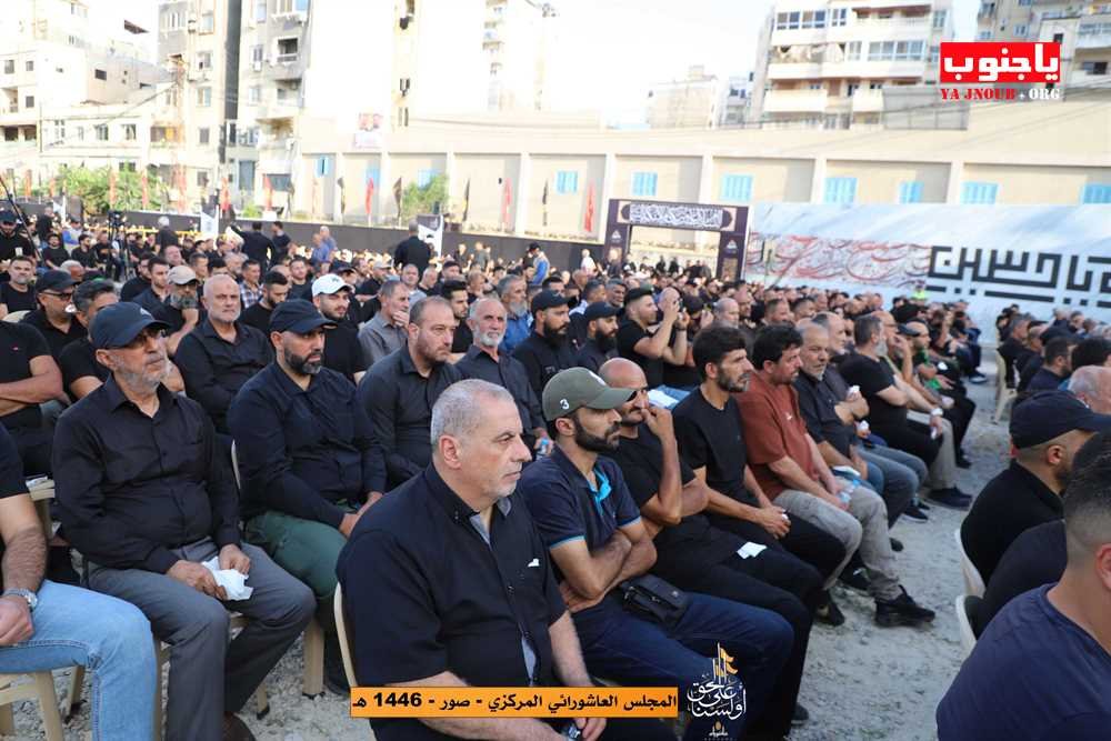 عاشوراء : مدينة صور المجلس العاشورائي المركزي في ملعب الآثار _ السنا على حق  