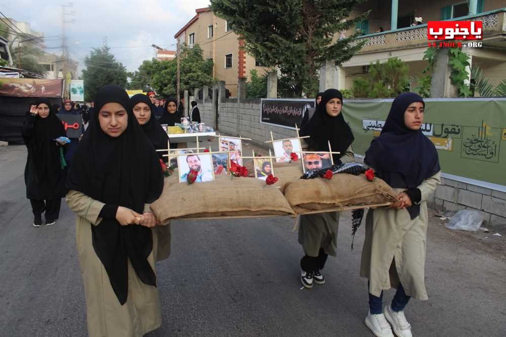 لقطات مصورة من المسيرة العاشورائية في بلدة أنصارية الجنوبية