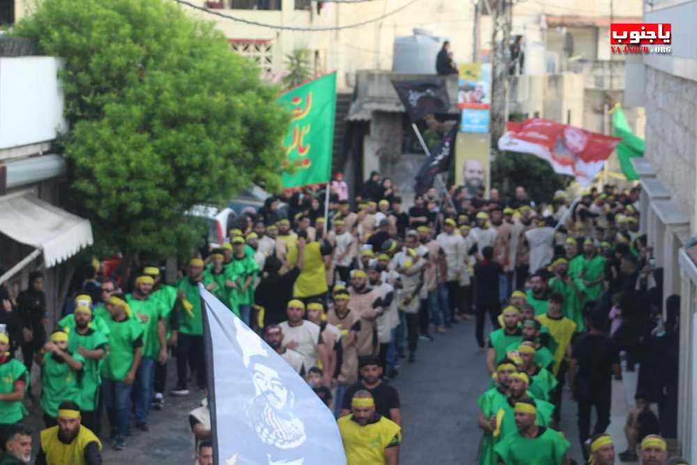  لقطات مصورة من المسيرة العاشورائية الحسينية تلبية لنداء أبي عبدالله الحسين عليه السلام في بلدة عدلون الجنوبية