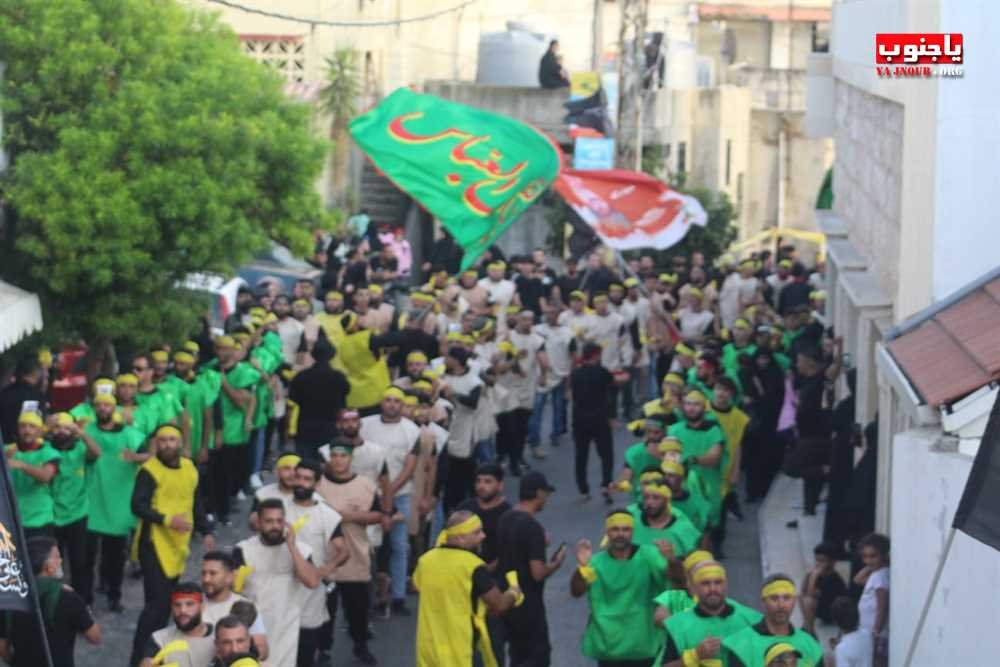  لقطات مصورة من المسيرة العاشورائية الحسينية تلبية لنداء أبي عبدالله الحسين عليه السلام في بلدة عدلون الجنوبية