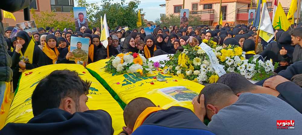 حزب الله و جمهور المقاومة يشيعون شهداء بلدة باتوليه الجنوبية الجزء الثاني  