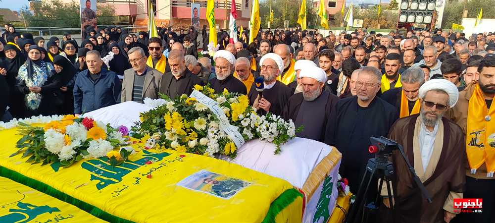 حزب الله و جمهور المقاومة يشيعون شهداء بلدة باتوليه الجنوبية الجزء الثاني  