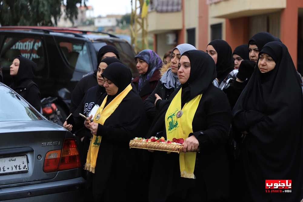 من استقبال الشهيد المجاهد على طريق القدس محمد سباعي في بلدة طيردبا الجنوبية 