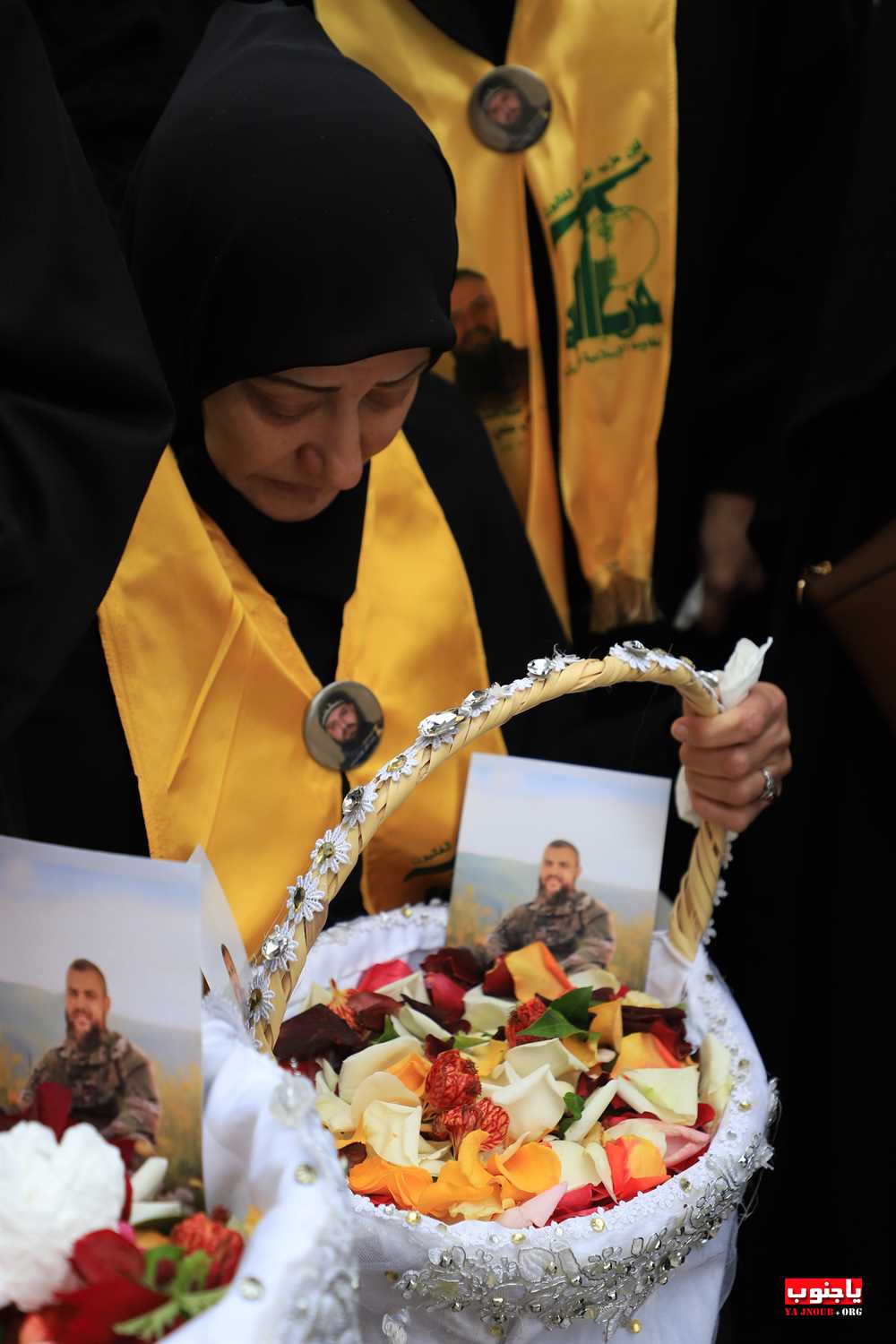 من استقبال الشهيد المجاهد على طريق القدس محمد سباعي في بلدة طيردبا الجنوبية 