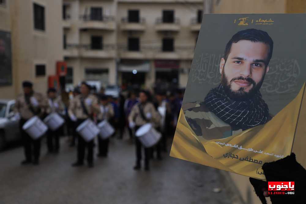 من استقبال الشهيد المجاهد على طريق القدس محمد سباعي في بلدة طيردبا الجنوبية 