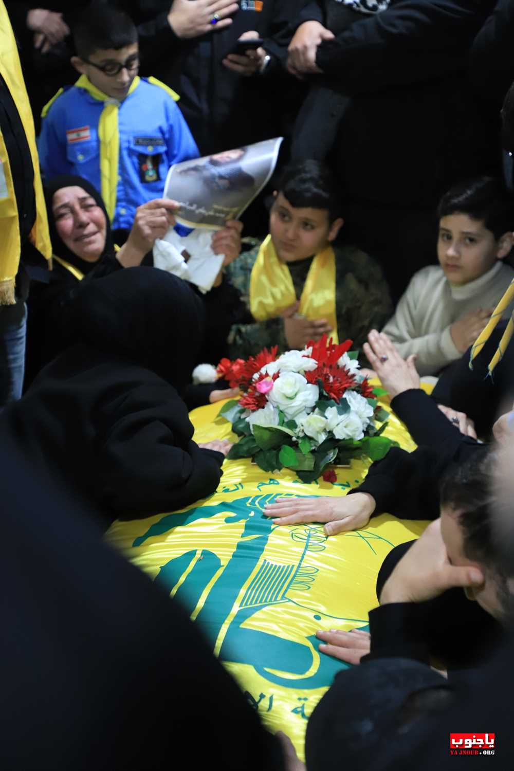 من استقبال الشهيد المجاهد على طريق القدس محمد سباعي في بلدة طيردبا الجنوبية 