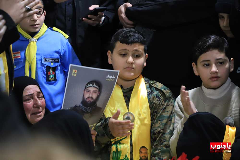 من استقبال الشهيد المجاهد على طريق القدس محمد سباعي في بلدة طيردبا الجنوبية 