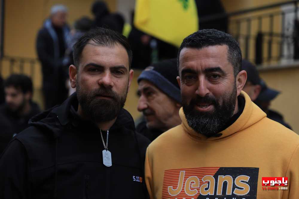 من استقبال الشهيد المجاهد على طريق القدس محمد سباعي في بلدة طيردبا الجنوبية 